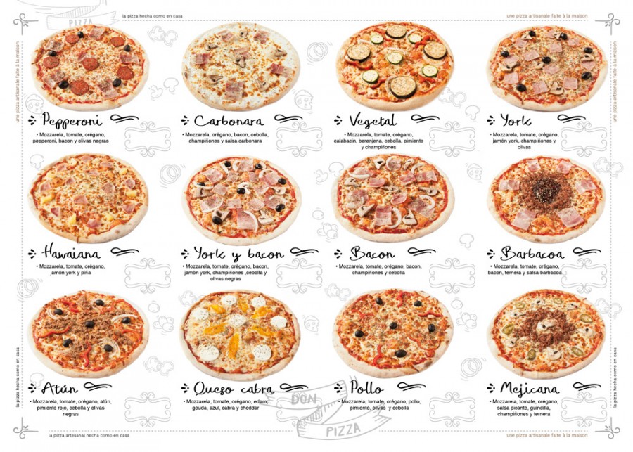 Don Pizza presenta su selecin de pizzas en lnea congelada y refrigerada 